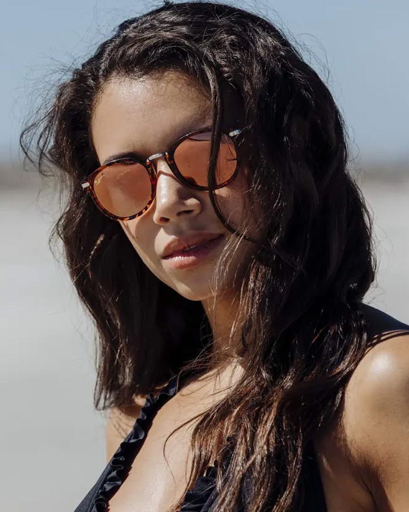 Heart-shaped sunglasses with pink lenses