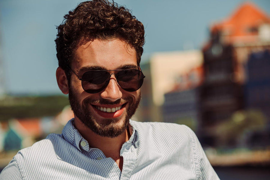 Heart-shaped sunglasses with pink lenses
