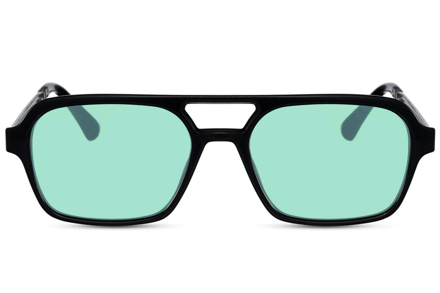 Heart-shaped sunglasses with pink lenses