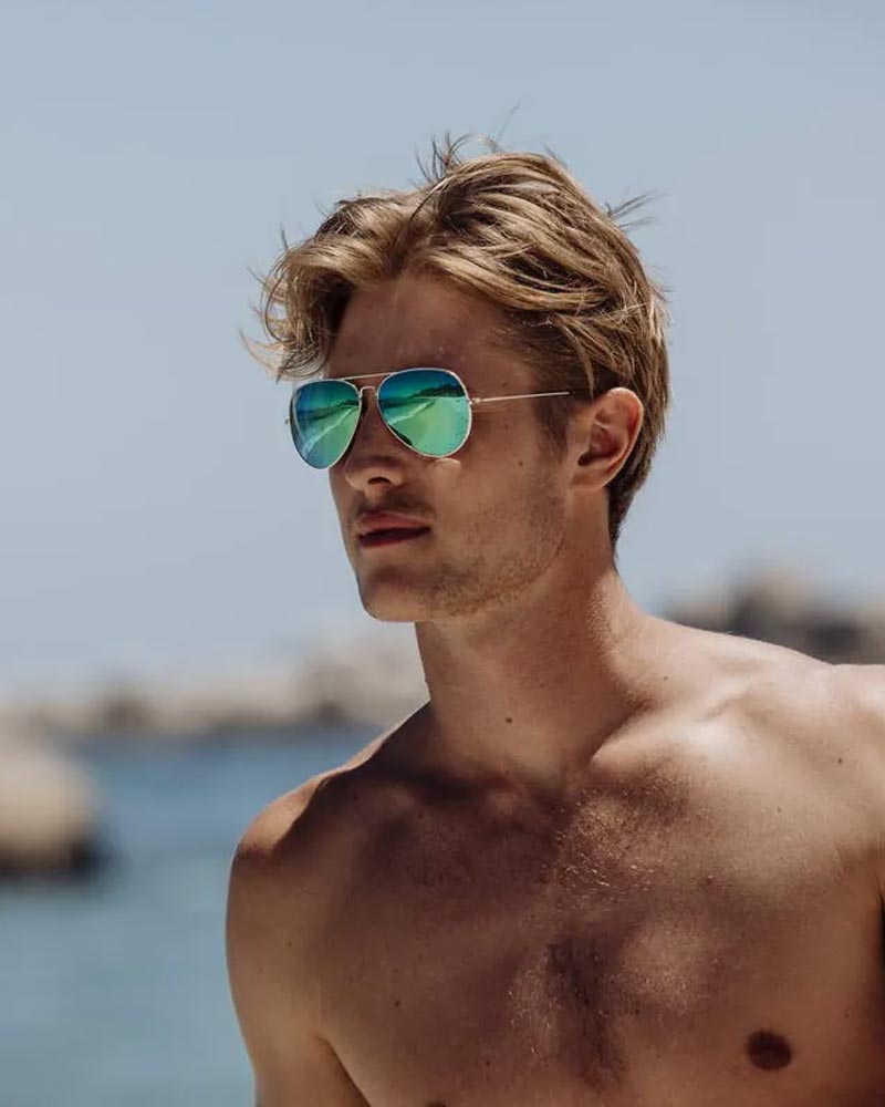 Heart-shaped sunglasses with pink lenses