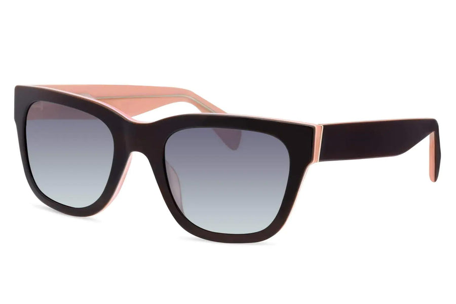 Heart-shaped sunglasses with pink lenses