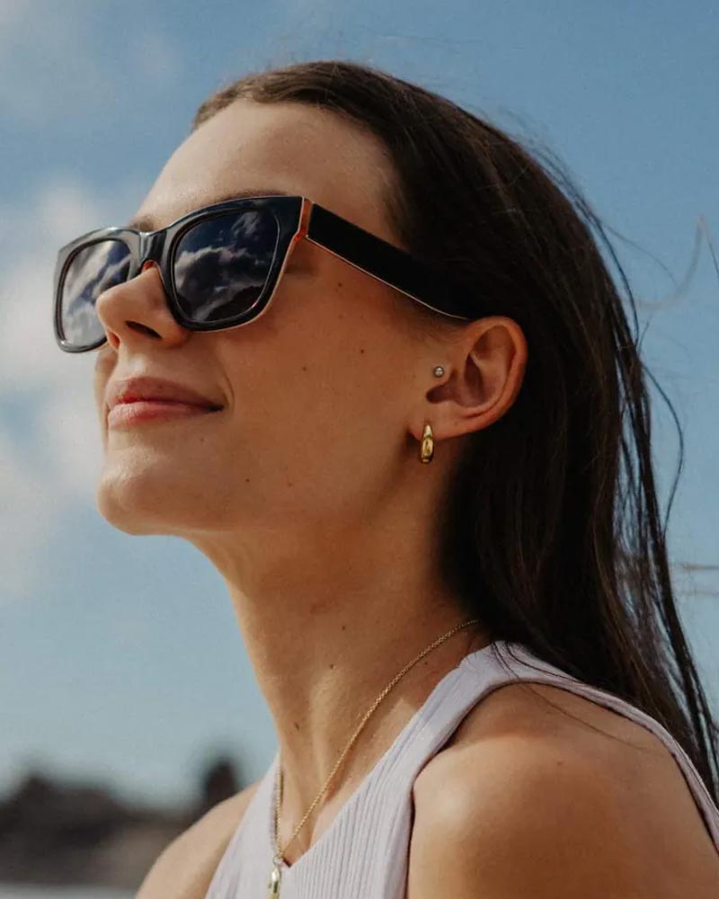 Heart-shaped sunglasses with pink lenses