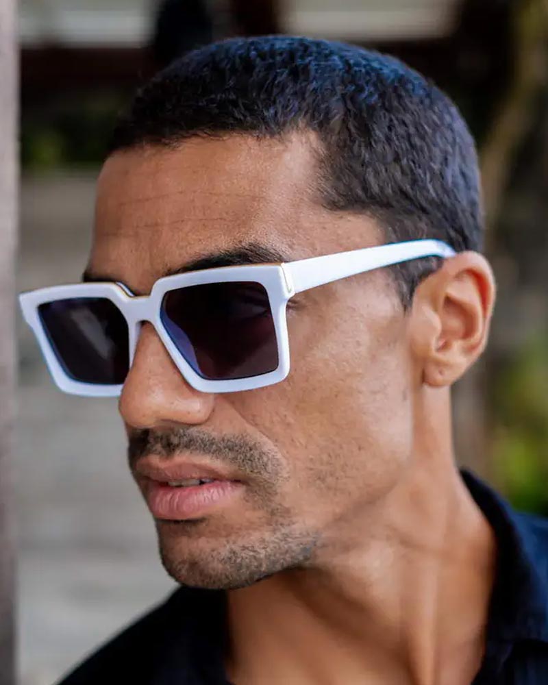 Heart-shaped sunglasses with pink lenses