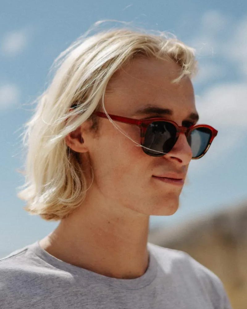 Heart-shaped sunglasses with pink lenses