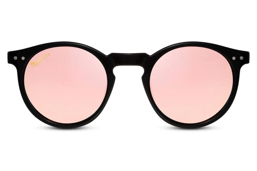 Heart-shaped sunglasses with pink lenses