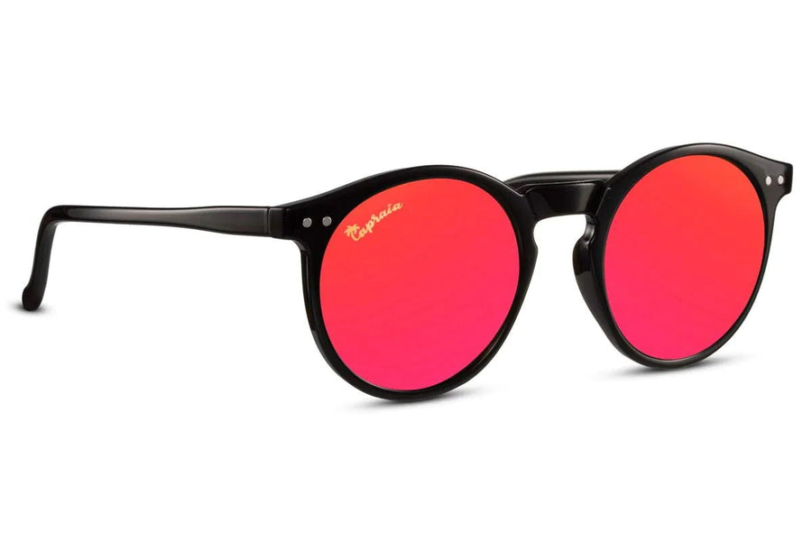 Heart-shaped sunglasses with pink lenses