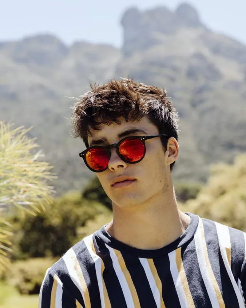 Heart-shaped sunglasses with pink lenses