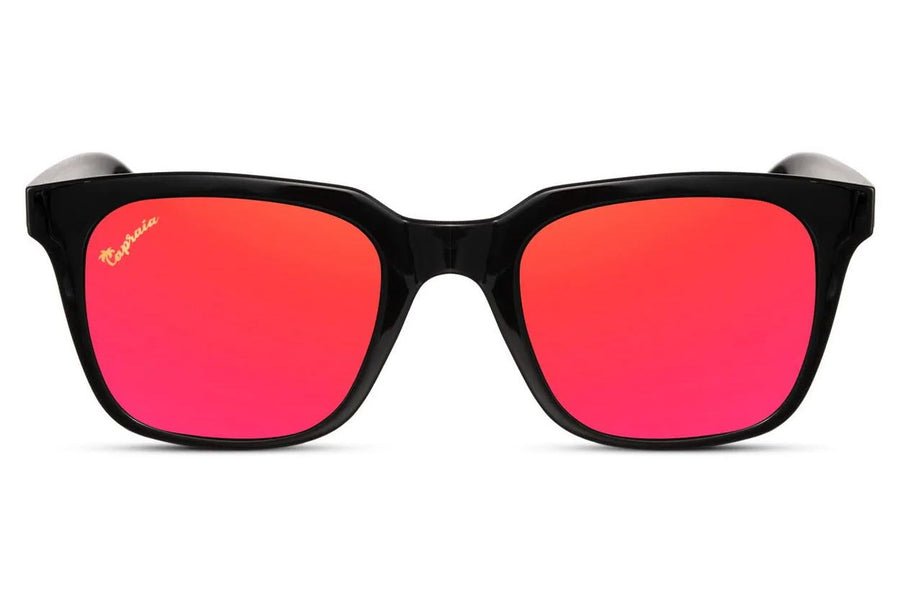 Heart-shaped sunglasses with pink lenses